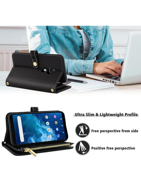 Funda Billetera Multifuncional Furiet para Cricket Icon 2/AT&T