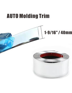 Tira de Moldura Autoadhesiva Shine & Bright 2.44m Plata Cromada 2