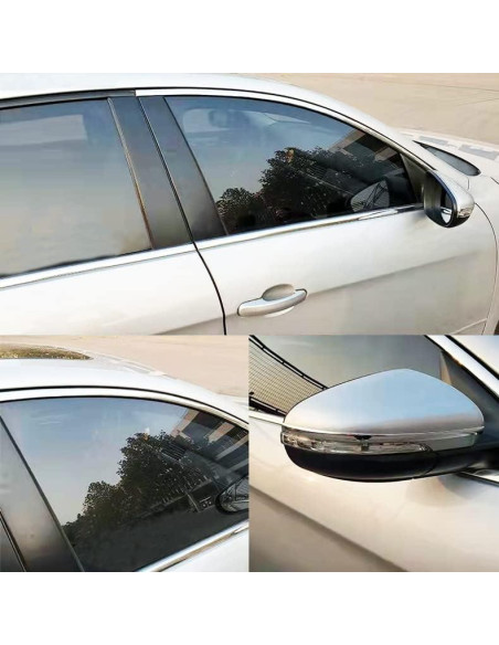 Tira de Moldura Autoadhesiva Shine & Bright 2.44m Plata Cromada