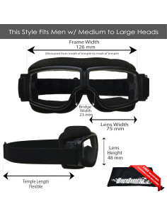 Gafas sobre gafas Bikershades con lentes de policarbonato UV400 2