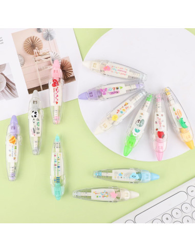 12 Bolígrafos de Cinta Decorativa NQEUEPN Multicolor DIY