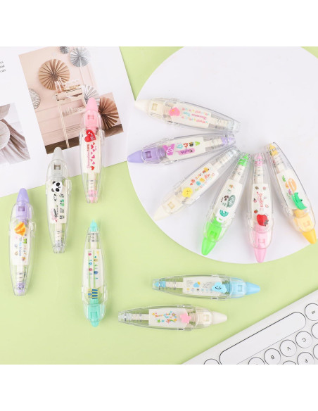 12 Bolígrafos de Cinta Decorativa NQEUEPN Multicolor DIY