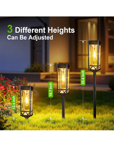 Luces de Camino Solar KOOPER 2 Paquete 65 cm 15 Horas