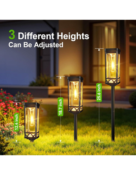 Luces de Camino Solar KOOPER 2 Paquete 65 cm 15 Horas