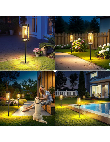 Luces de Camino Solar KOOPER 2 Paquete 65 cm 15 Horas