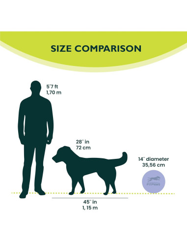 Disco de Equilibrio FitPAWS 35.56 cm Azul - Ejercicio y Rehabilitación