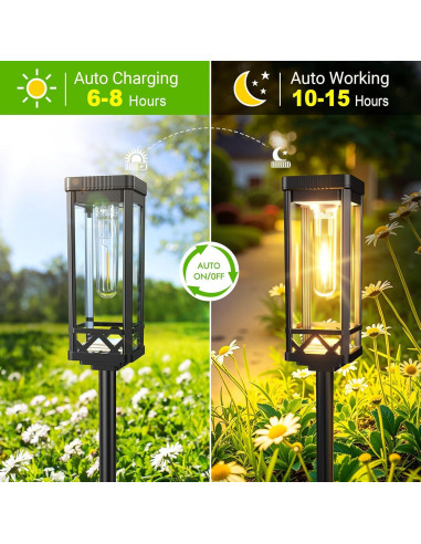 Luces de Camino Solar KOOPER 2 Paquete 65 cm 15 Horas