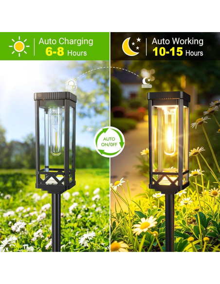 Luces de Camino Solar KOOPER 2 Paquete 65 cm 15 Horas
