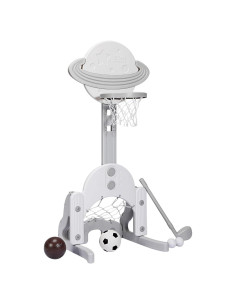 Aro de Baloncesto AKUSTIK 3 en 1 para Niños Pequeños
