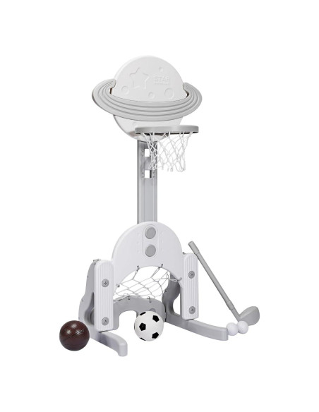 Aro de Baloncesto AKUSTIK 3 en 1 para Niños Pequeños