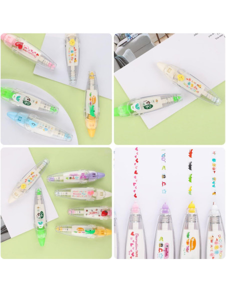 12 Bolígrafos de Cinta Decorativa NQEUEPN Multicolor DIY