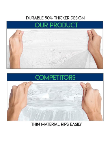 Ponchos de Lluvia Lingito 20 Paquete Transparentes para Familia