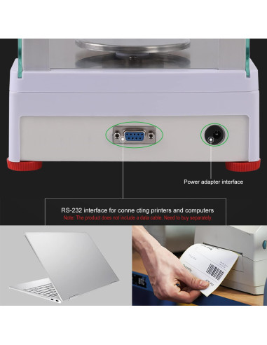 Balanza Electrónica Analítica RUISHAN 200g 0.001g Precisión