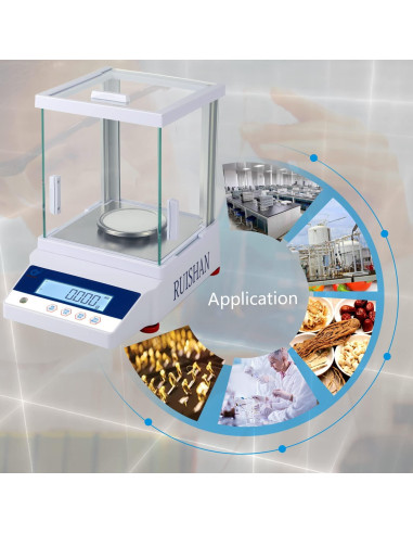 Balanza Electrónica Analítica RUISHAN 200g 0.001g Precisión