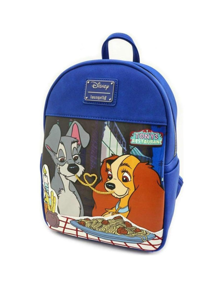 Mini Mochila Loungefly Disney La Dama y el Vagabundo Azul