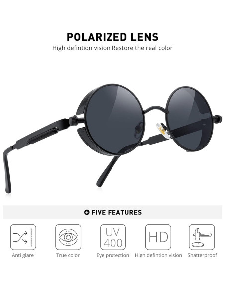 Gafas de sol góticas steampunk MERRY'S S567 para unisex