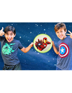 Disco Volador Brilla en la Oscuridad Ja-Ru Iron Man 22.86 cm 2