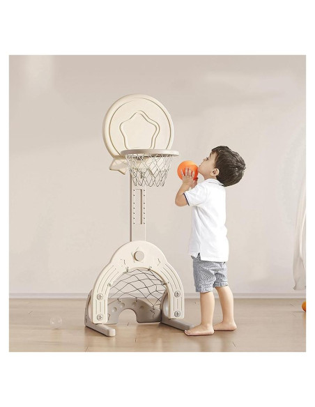 Aro de Baloncesto Ajustable Deer COCO para Niños 1-3 Años