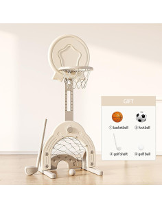 Aro de Baloncesto Ajustable Deer COCO para Niños 1-3 Años 2