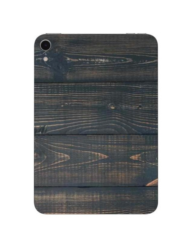 Calcomanía Skinit para iPad Mini 7 (2025) Madera Pintada Negra