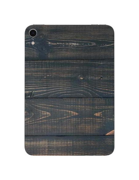 Calcomanía Skinit para iPad Mini 7 (2025) Madera Pintada Negra