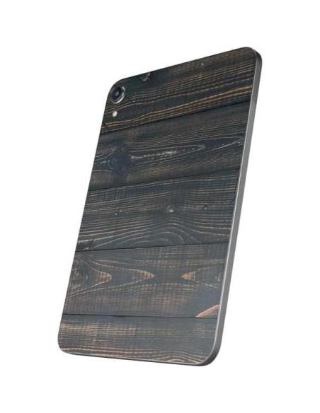 Calcomanía Skinit para iPad Mini 7 (2025) Madera Pintada Negra