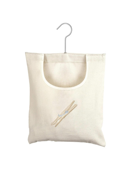 Bolsa de Pinzas de Ropa de Lona Whitmor - 200 Pinzas