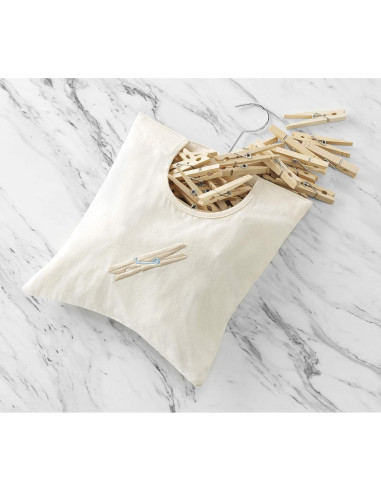 Bolsa de Pinzas de Ropa de Lona Whitmor - 200 Pinzas