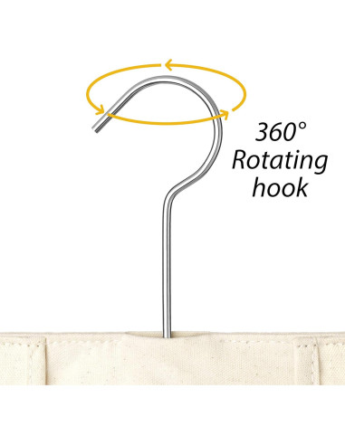 Bolsa de Pinzas de Ropa de Lona Whitmor - 200 Pinzas