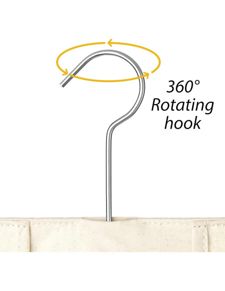 Bolsa de Pinzas de Ropa de Lona Whitmor - 200 Pinzas