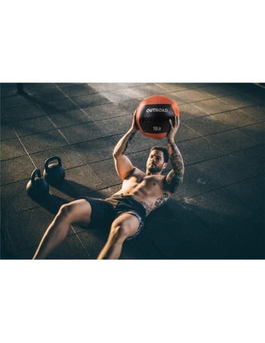 Pelota de Medicina Betterland 10kg Naranja para Ejercicio