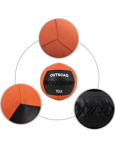 Pelota de Medicina Betterland 10kg Naranja para Ejercicio