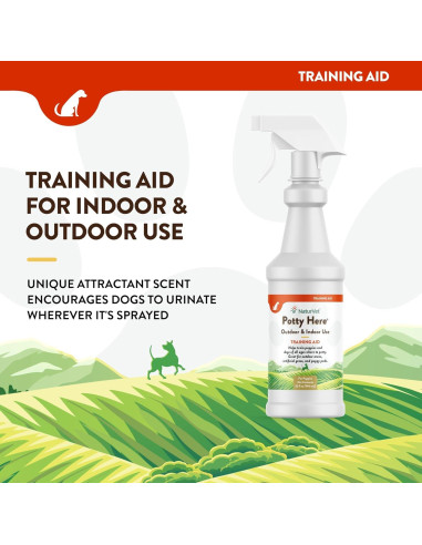 Spray de Entrenamiento Potty NaturVet 32 oz (0.95 L) para Perros