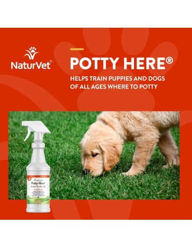Spray de Entrenamiento Potty NaturVet 32 oz (0.95 L) para Perros