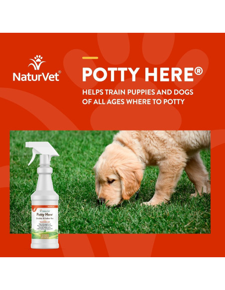 Spray de Entrenamiento Potty NaturVet 32 oz (0.95 L) para Perros
