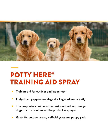 Spray de Entrenamiento Potty NaturVet 32 oz (0.95 L) para Perros