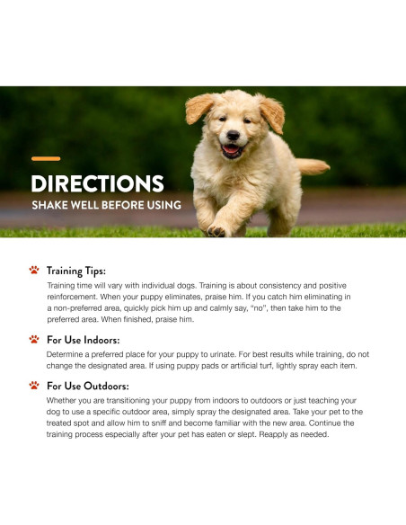 Spray de Entrenamiento Potty NaturVet 32 oz (0.95 L) para Perros