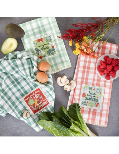 Juego de Paños de Cocina DII 3 Piezas 45.72x71.12 cm Cuadros