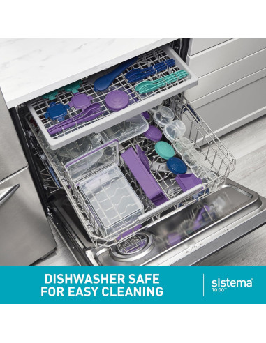 Bento Box Cubes Sistema 1.25 L Mediano Verde Menta y Azul