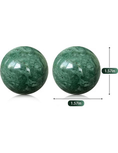 Bolas Baoding de Mármol Hmsddan, Alivio del Estrés, 3.8 cm 2