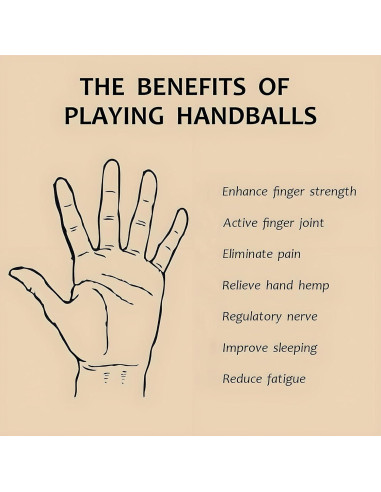 Bolas Baoding de Mármol Hmsddan, Alivio del Estrés, 3.8 cm