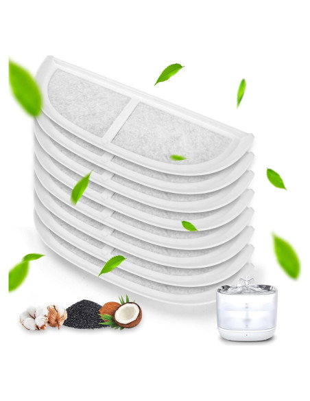 Filtros de Reemplazo para Fuente de Agua Gatos Daoxuan 8 Unidades