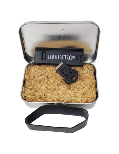 Kit de Fuego Fiber Light Mini - Iniciador de Fuego y Varilla Ferro