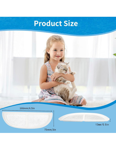 Filtros de Reemplazo para Fuente de Agua Gatos Daoxuan 8 Unidades
