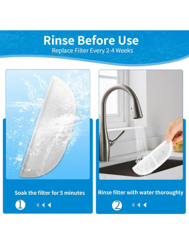 Filtros de Reemplazo para Fuente de Agua Gatos Daoxuan 8 Unidades