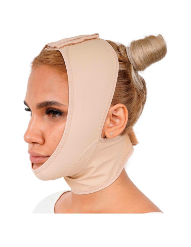 Prenda de Compresión Facial INVERA para Recuperación Postquirúrgica