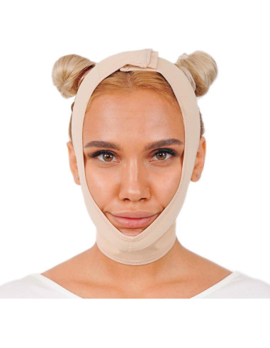 Prenda de Compresión Facial INVERA para Recuperación Postquirúrgica