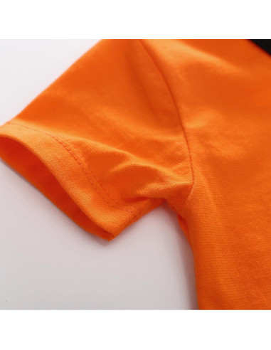 Mono de una pieza para bebé unisex 100% algodón naranja