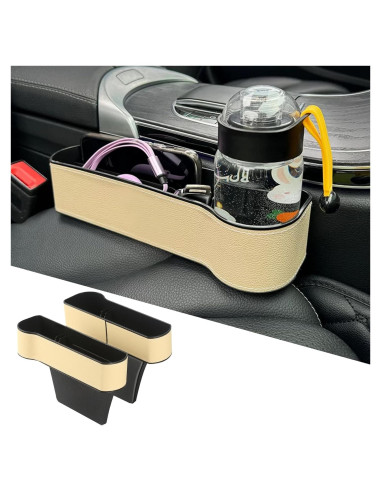 Organizador de Relleno de Espacio entre Asientos Tecledsn Beige