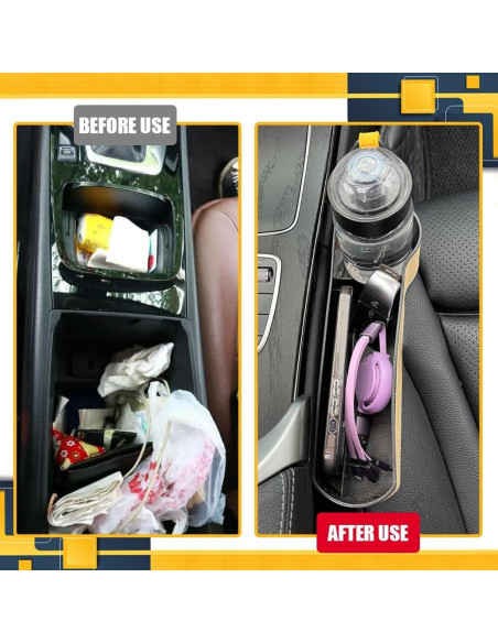 Organizador de Relleno de Espacio entre Asientos Tecledsn Beige